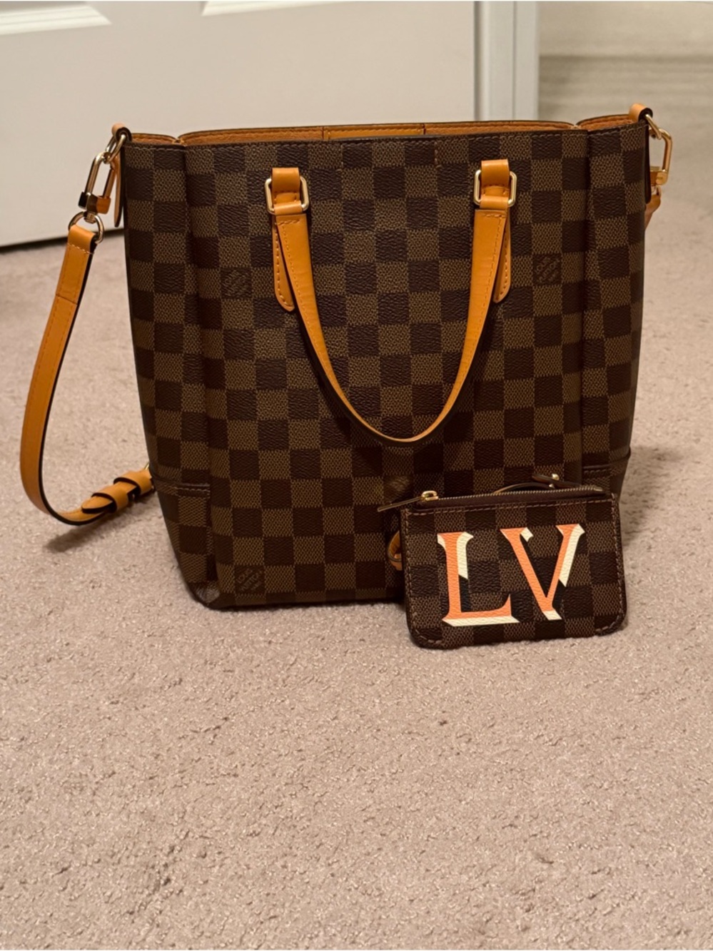 Louis Vuitton Belmont PM Damier Ebene with Pochette